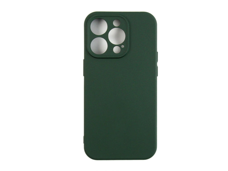 Rixus Zacht TPU Telefoonhoesje For Apple iPhone 14 Pro Max Donkergroen