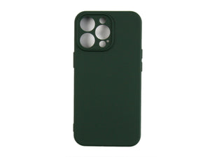 Rixus Zacht TPU Telefoonhoesje For Apple iPhone 13 Pro Donkergroen