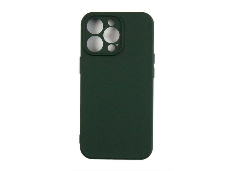 Rixus Zacht TPU Telefoonhoesje For Apple iPhone 13 Pro Donkergroen
