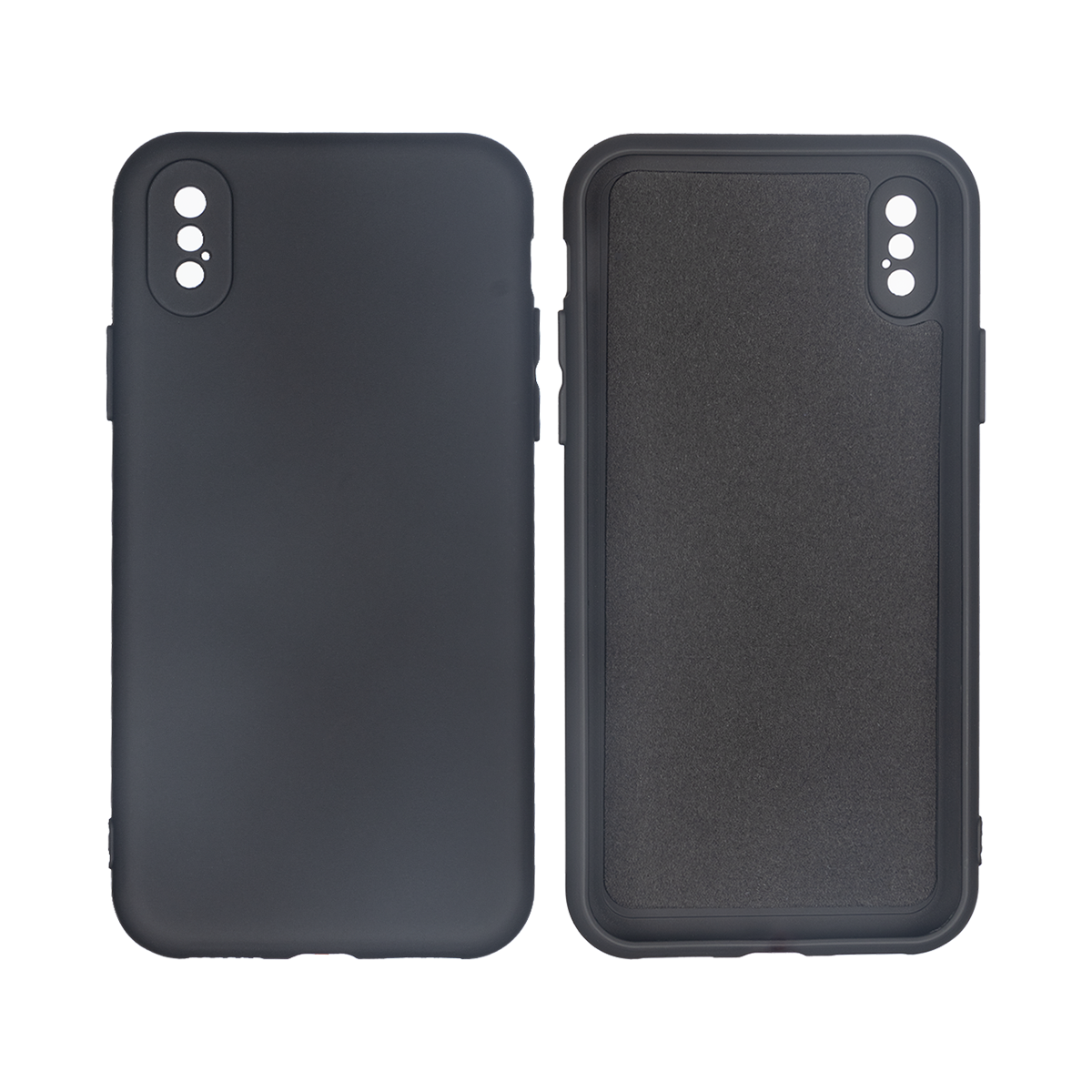 Rixus zachte TPU-telefoonhoes For Apple X, XS zwart