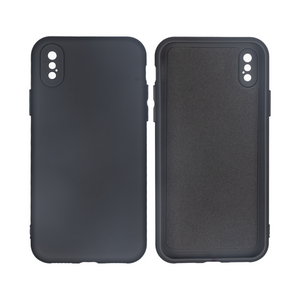 Rixus zachte TPU-telefoonhoes For Apple X, XS zwart