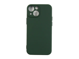 Rixus Zacht TPU Telefoonhoesje For Apple iPhone 13 Mini Donkergroen