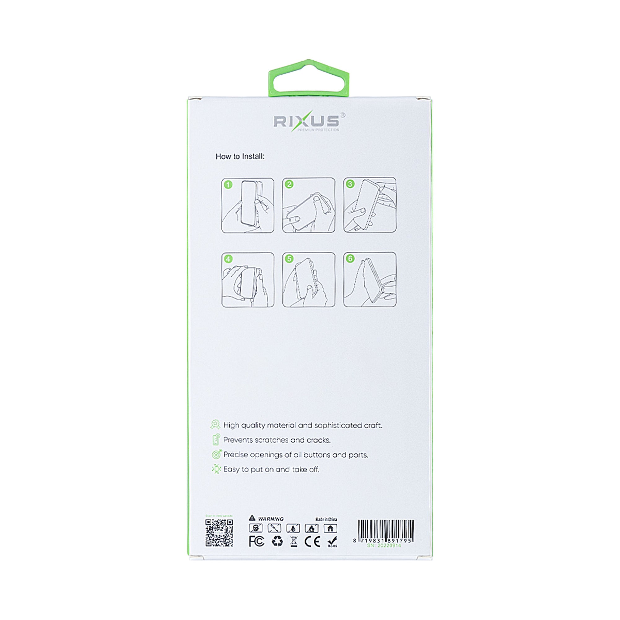 Rixus Anti-Barst Hoesje For Apple iPhone 11 Transparant