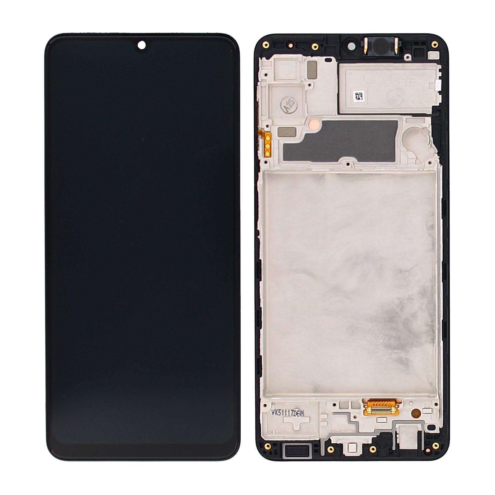Samsung Galaxy A22 A225F Beeldscherm en Digitizer met Frame Zwart Service Pack