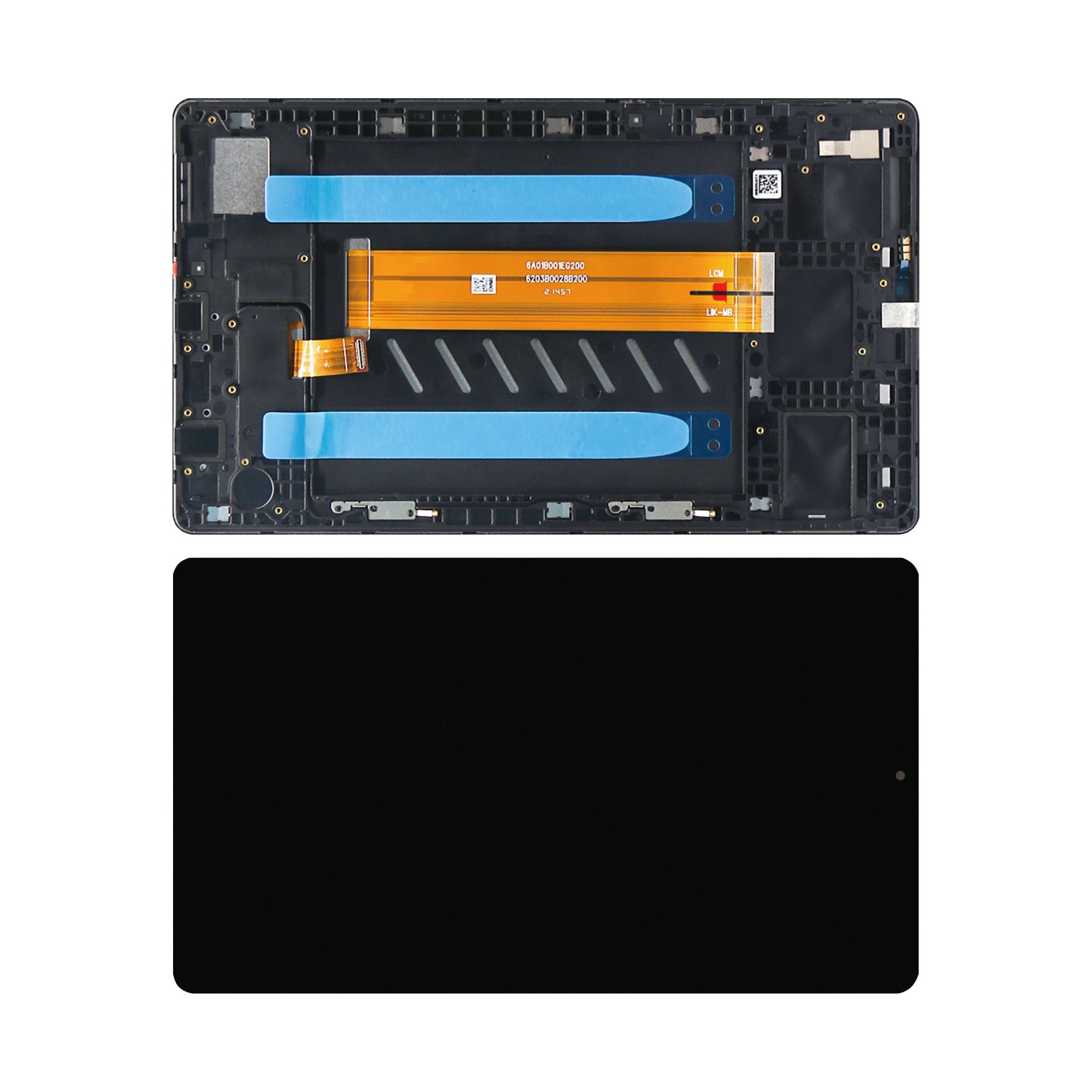 Samsung Galaxy Tab A7 Lite WiFi (2021) T220 Display en digitizer met frame donkergrijs OEM