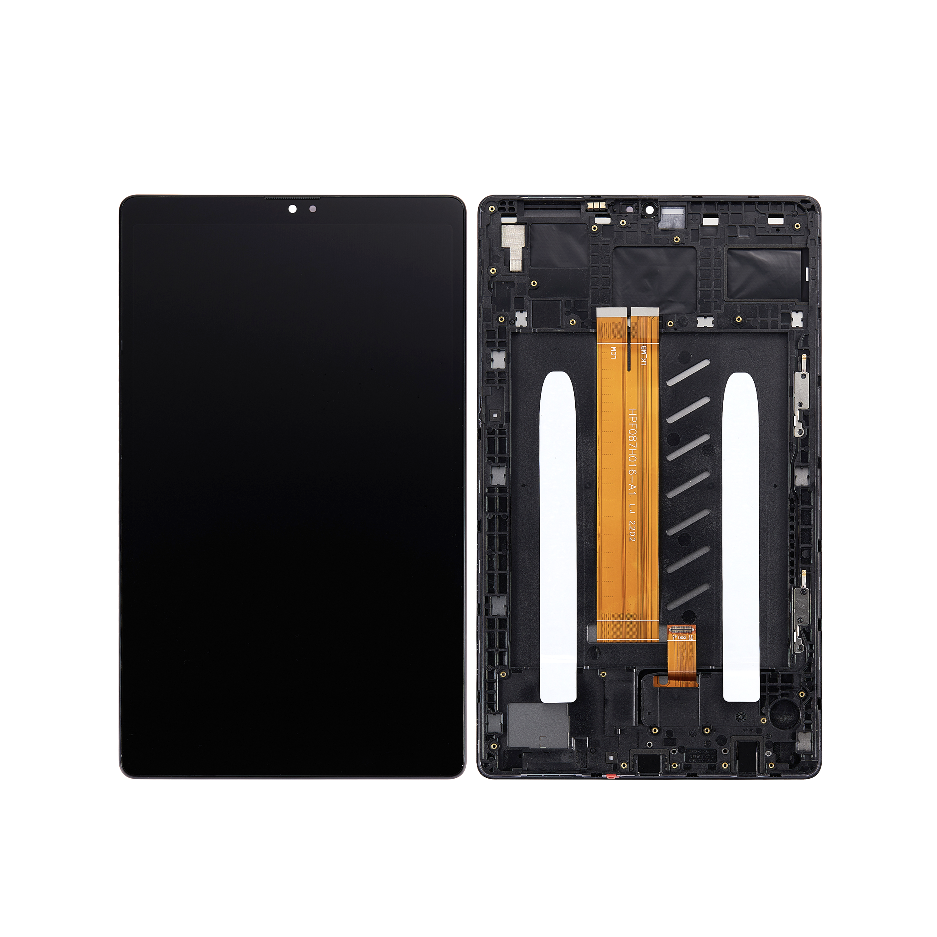 Samsung Galaxy Tab A7 Lite LTE (2021) T225 Display en digitizer met frame donkergrijs OEM