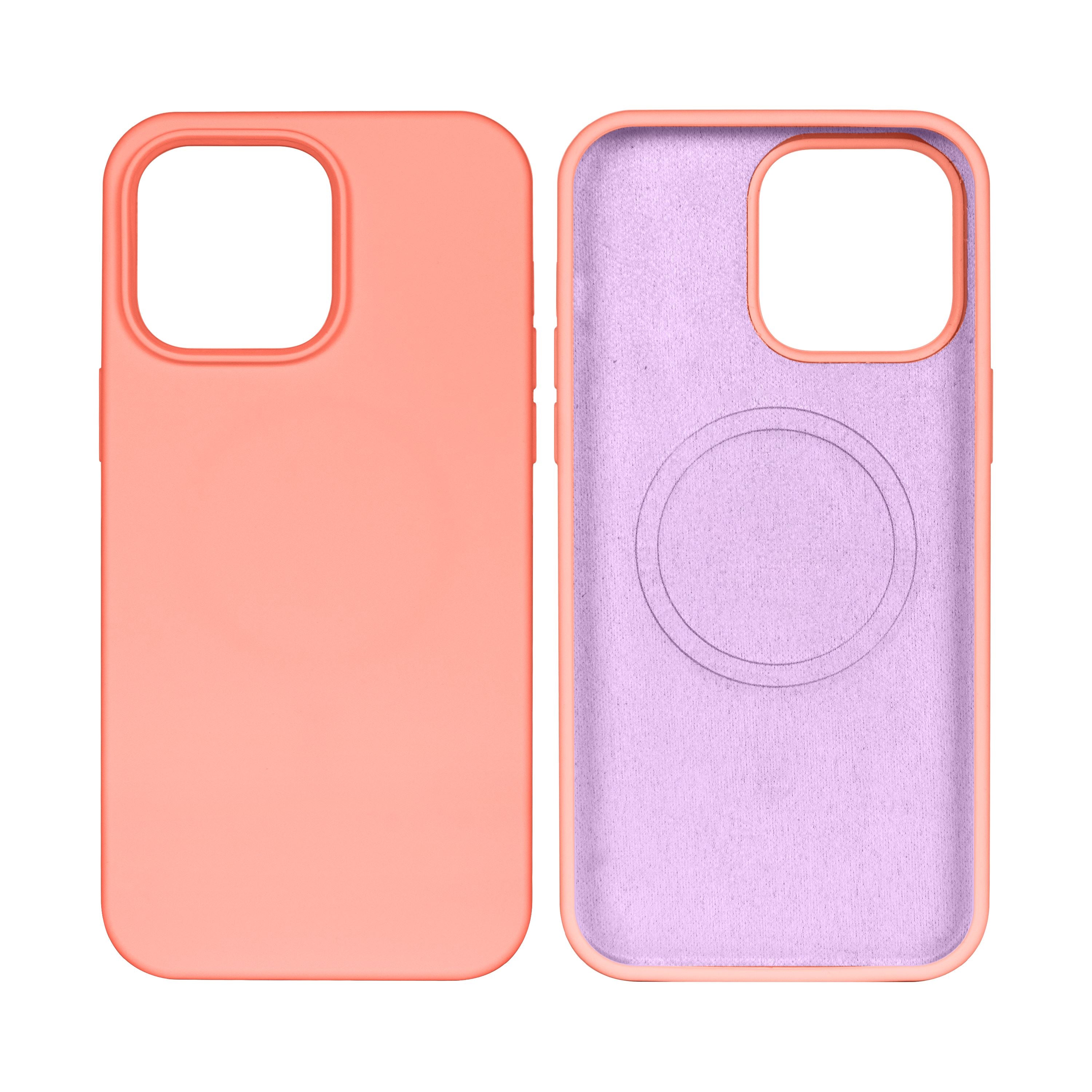 Rixus Soft TPU Phone Case With MagSafe Compatible For Apple iPhone 12 Pro Max Pink