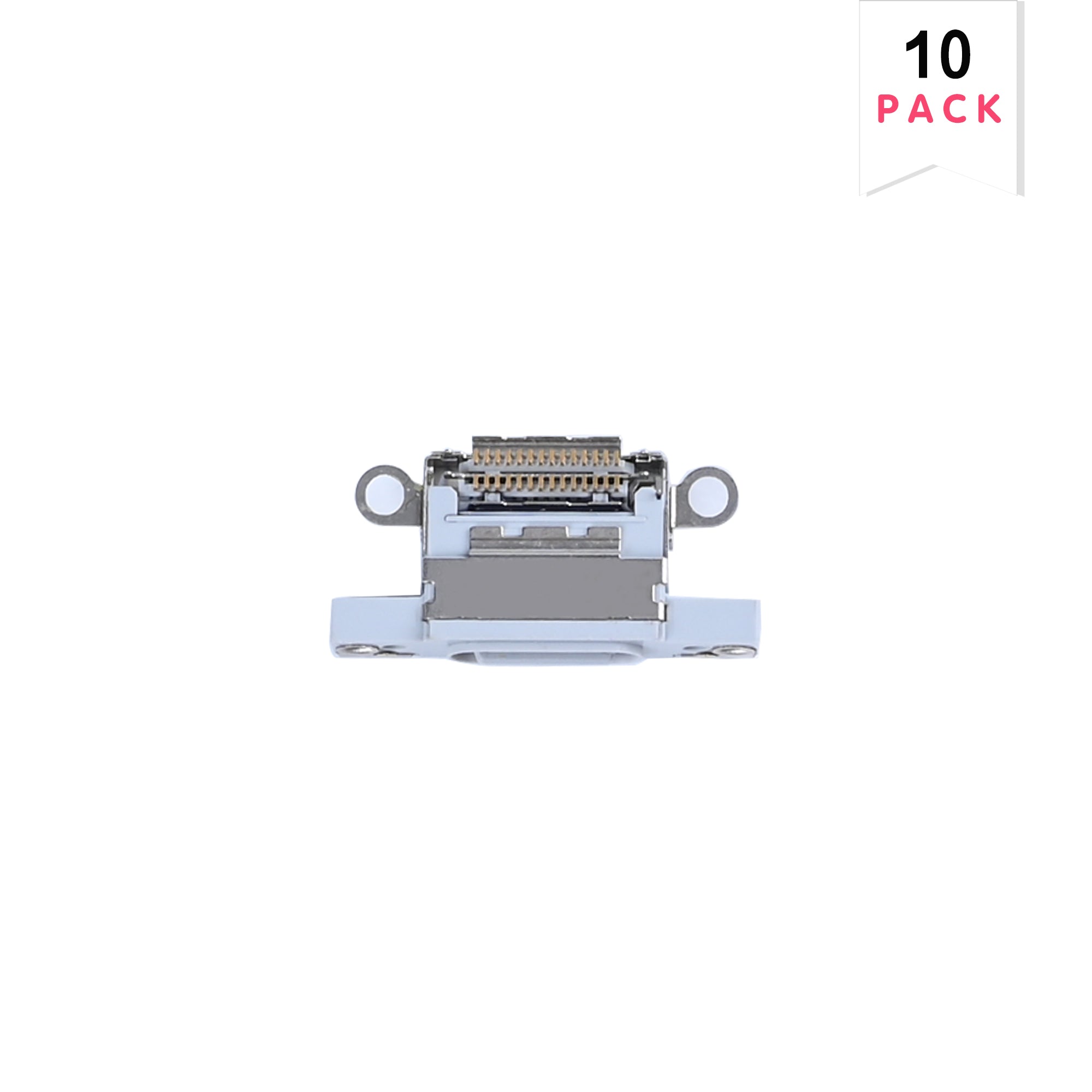 For Apple 16, 16 Plus systeem opladen poort wit (10st)