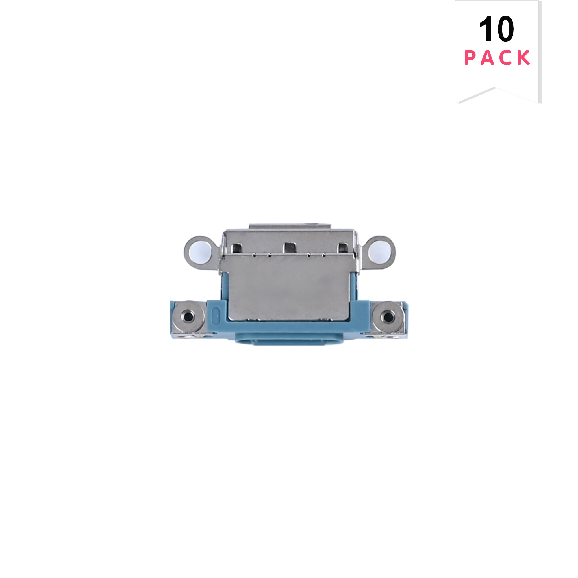 For Apple iPhone 16, 16 Plus systeem opladen Port Teal (10pcs)
