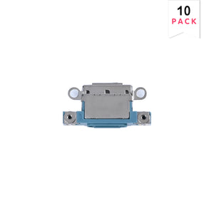 For Apple iPhone 16, 16 Plus systeem opladen Port Teal (10pcs)