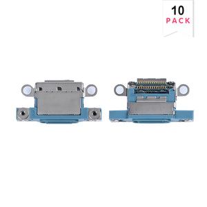 For Apple iPhone 16, 16 Plus systeem opladen Port Teal (10pcs)