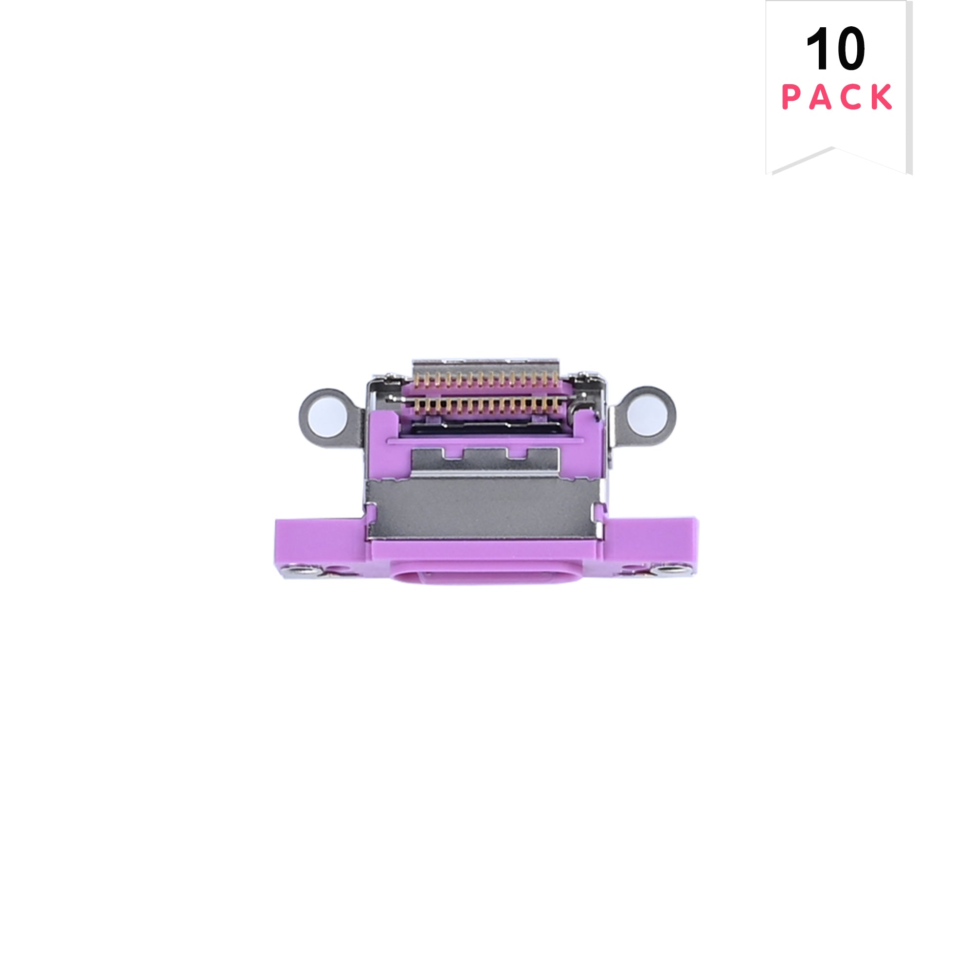 For Apple 16, 16 Plus Systeem Opladende Poort Roze (10st)