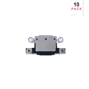 For Apple iPhone 16, 16 Plus systeem opladen poort zwart (10st)