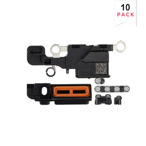 For Apple iPhone 16 Luidspreker en Microfoon Mesh Set Zwart Compatibel (10st)