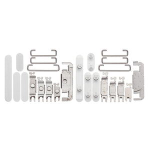 For Apple 16, 16 Plus Zijknopset Wit Compatibel (4 stuks)