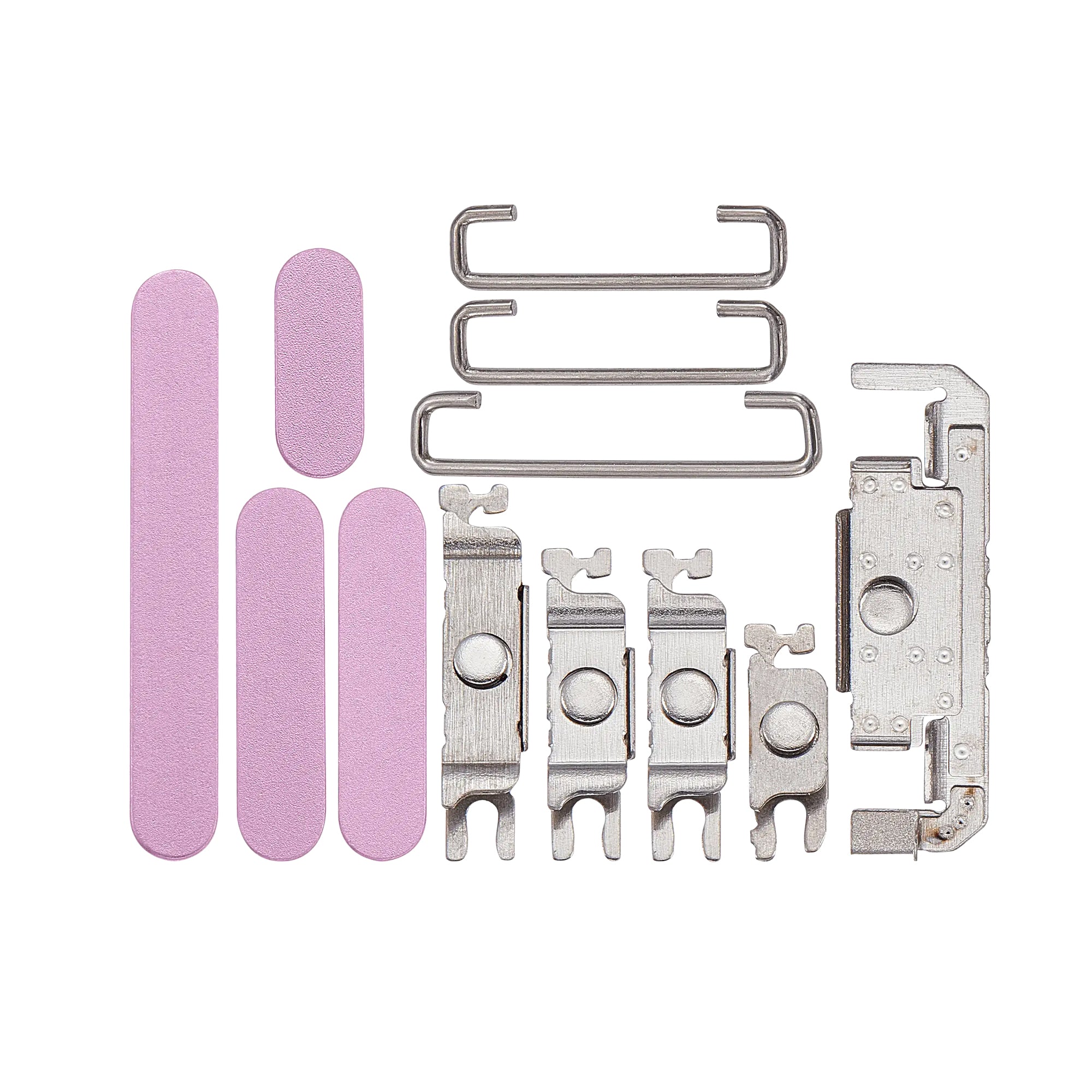 For Apple 16, 16 Plus Zijknopset Roze Compatibel (4 stuks)