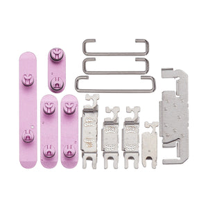 For Apple 16, 16 Plus Zijknopset Roze Compatibel (4 stuks)