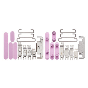 For Apple 16, 16 Plus Zijknopset Roze Compatibel (4 stuks)