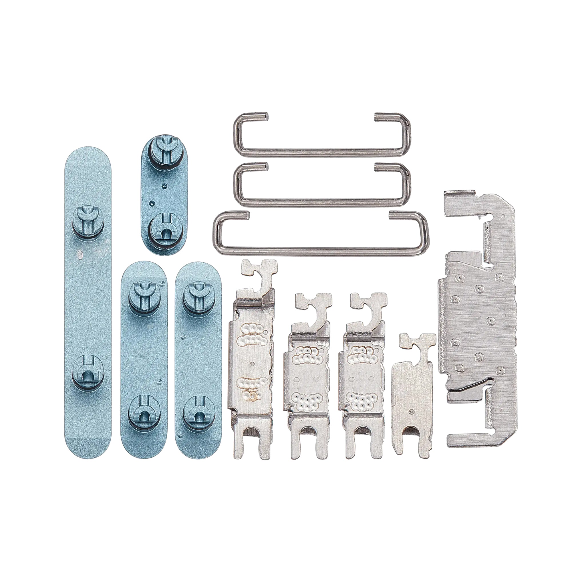 For Apple 16, 16 Plus Zijknopset Teal Compatibel (4 stuks)