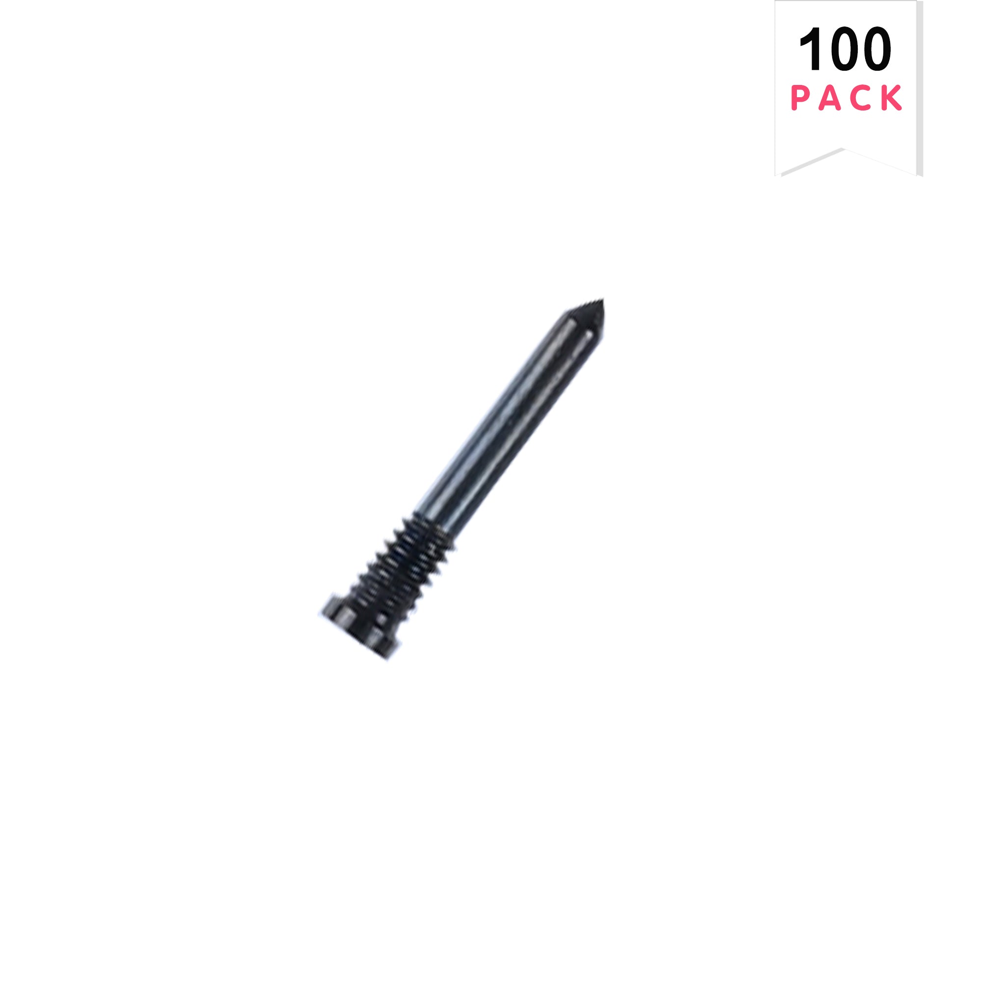 Voor iPhone 16, 16 Plus, 16 Pro, 16 Pro Max Bodemschroeven Zwart (100-Pack)