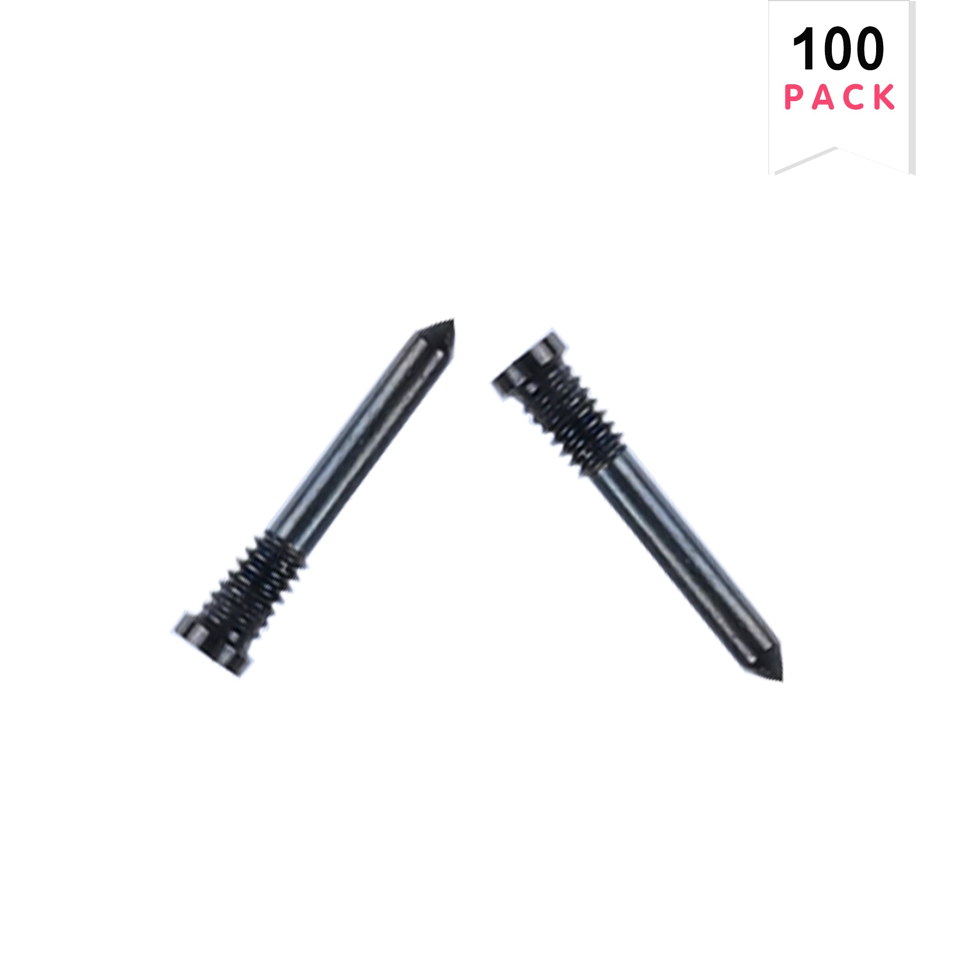 Voor iPhone 16, 16 Plus, 16 Pro, 16 Pro Max Bodemschroeven Zwart (100-Pack)