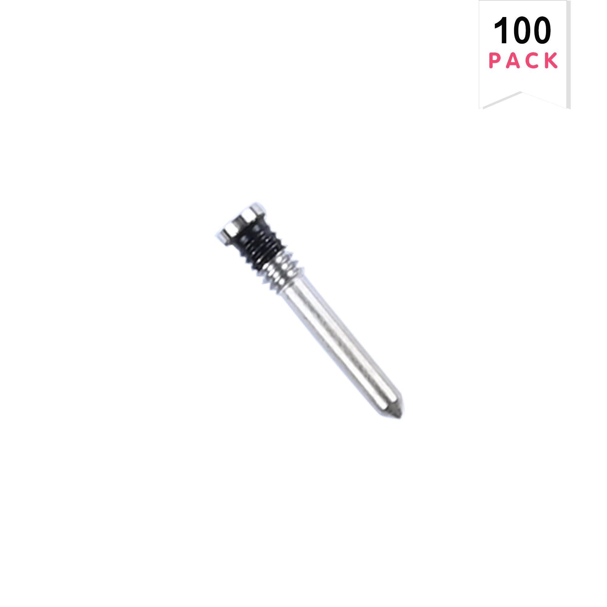 Voor iPhone 16, 16 Plus, 16 Pro, 16 Pro Max Bodemschroeven Zilver (100-Pack)