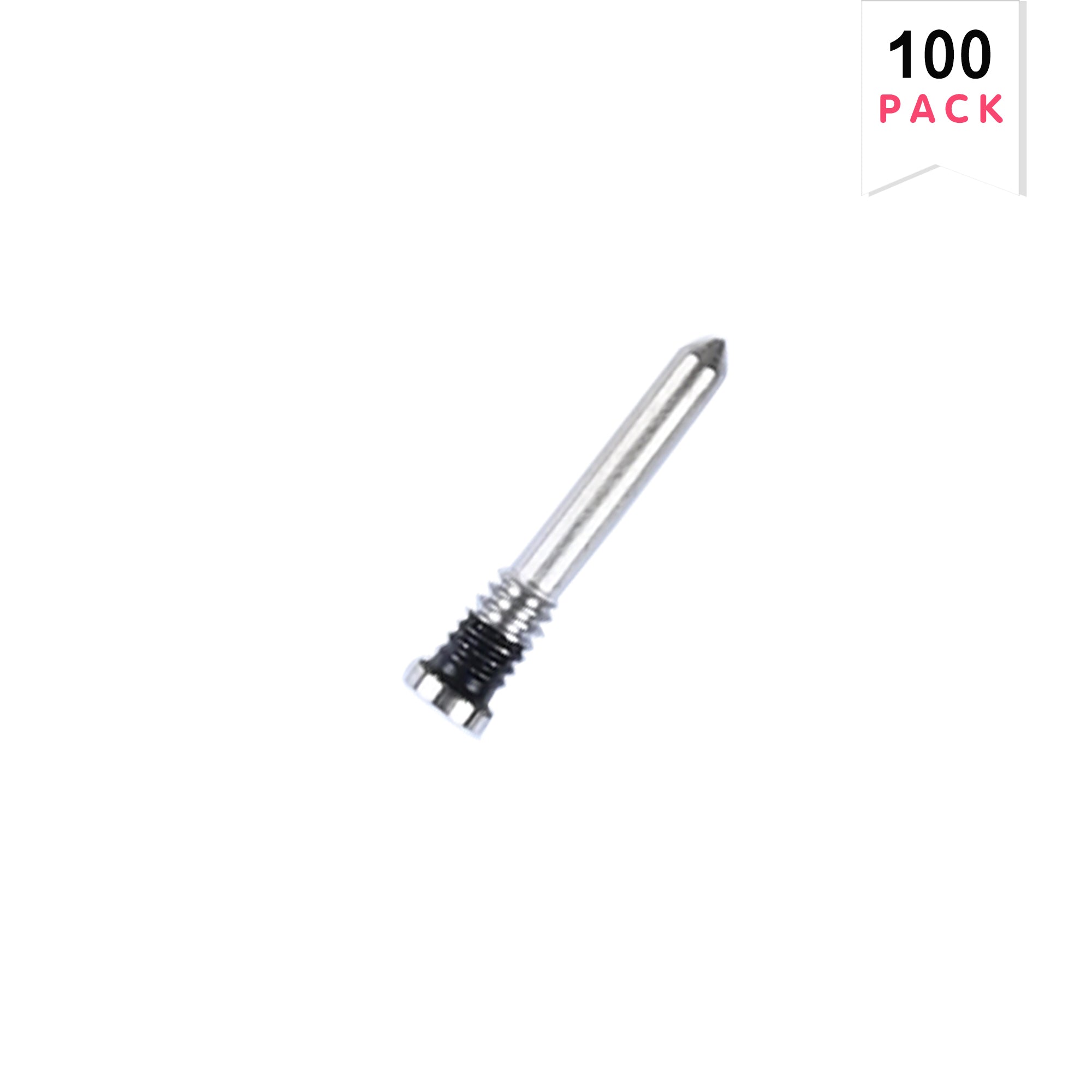 Voor iPhone 16, 16 Plus, 16 Pro, 16 Pro Max Bodemschroeven Zilver (100-Pack)