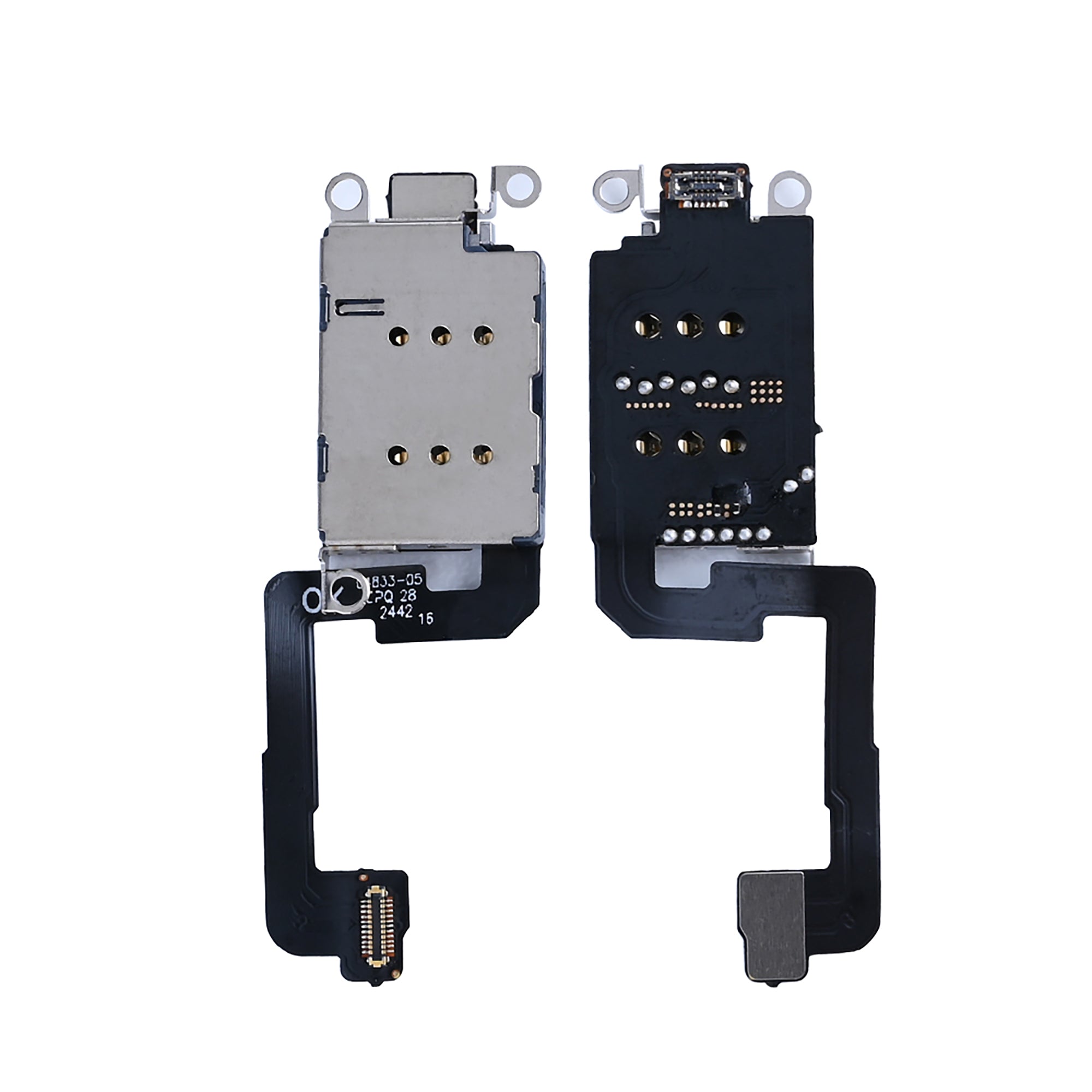 For Apple 16, 16 Plus Dubbele Sim Kaartlezer met Flex OEM