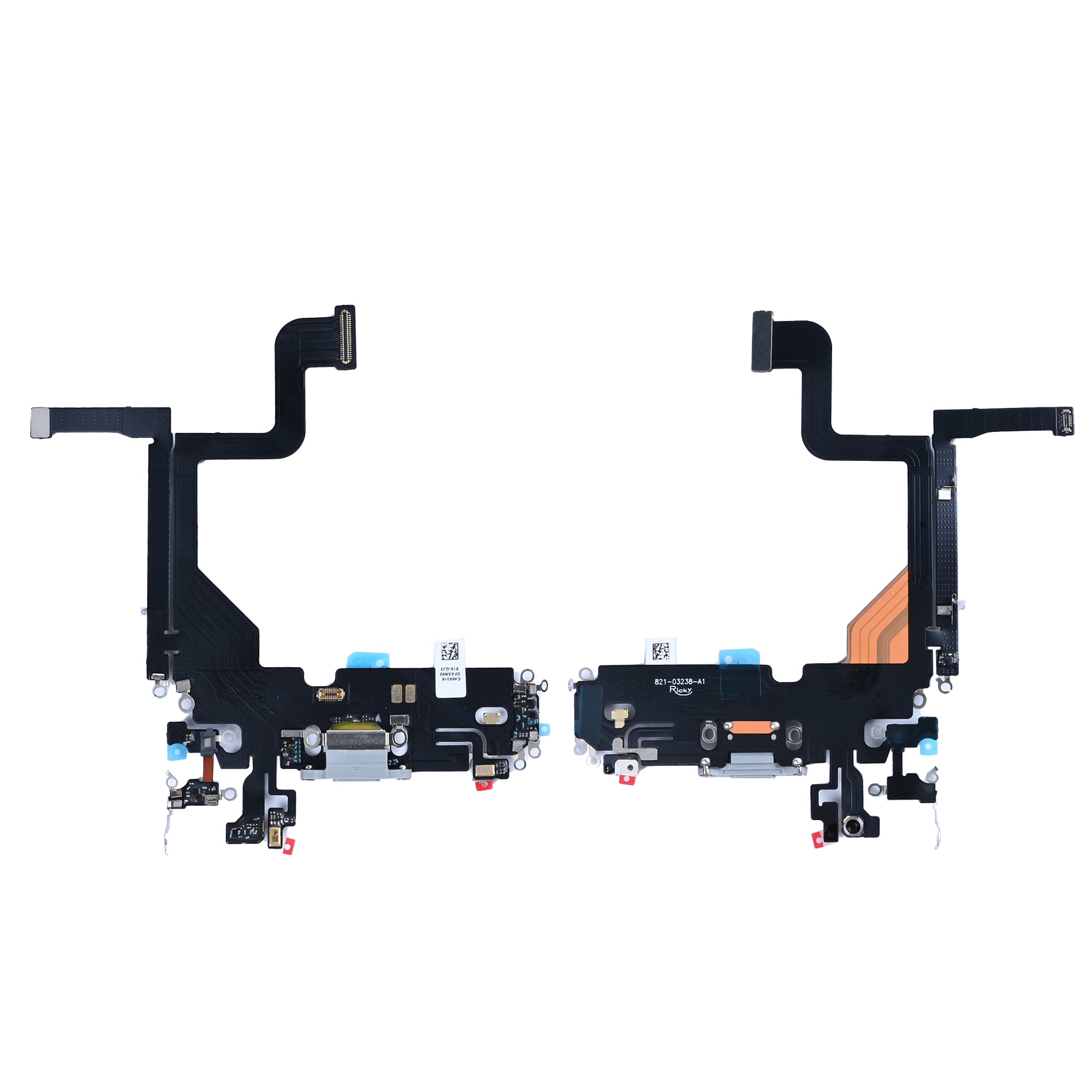 For Apple iPhone 13 Pro systeem opladen Flex zilver compatibel