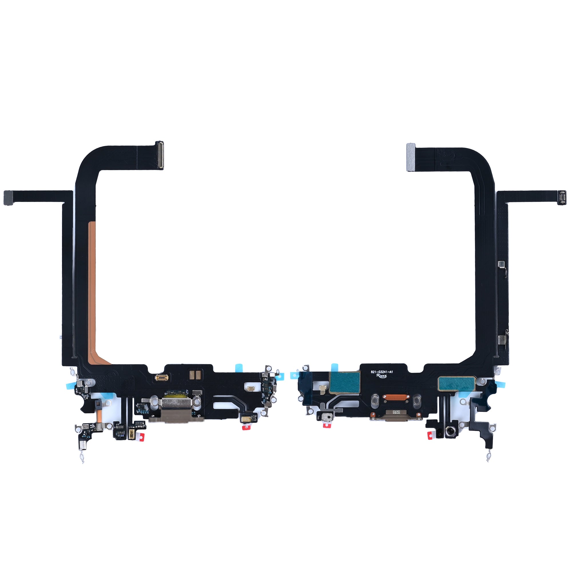 For Apple iPhone 13 Pro Max systeem opladen Flex Gold compatibel