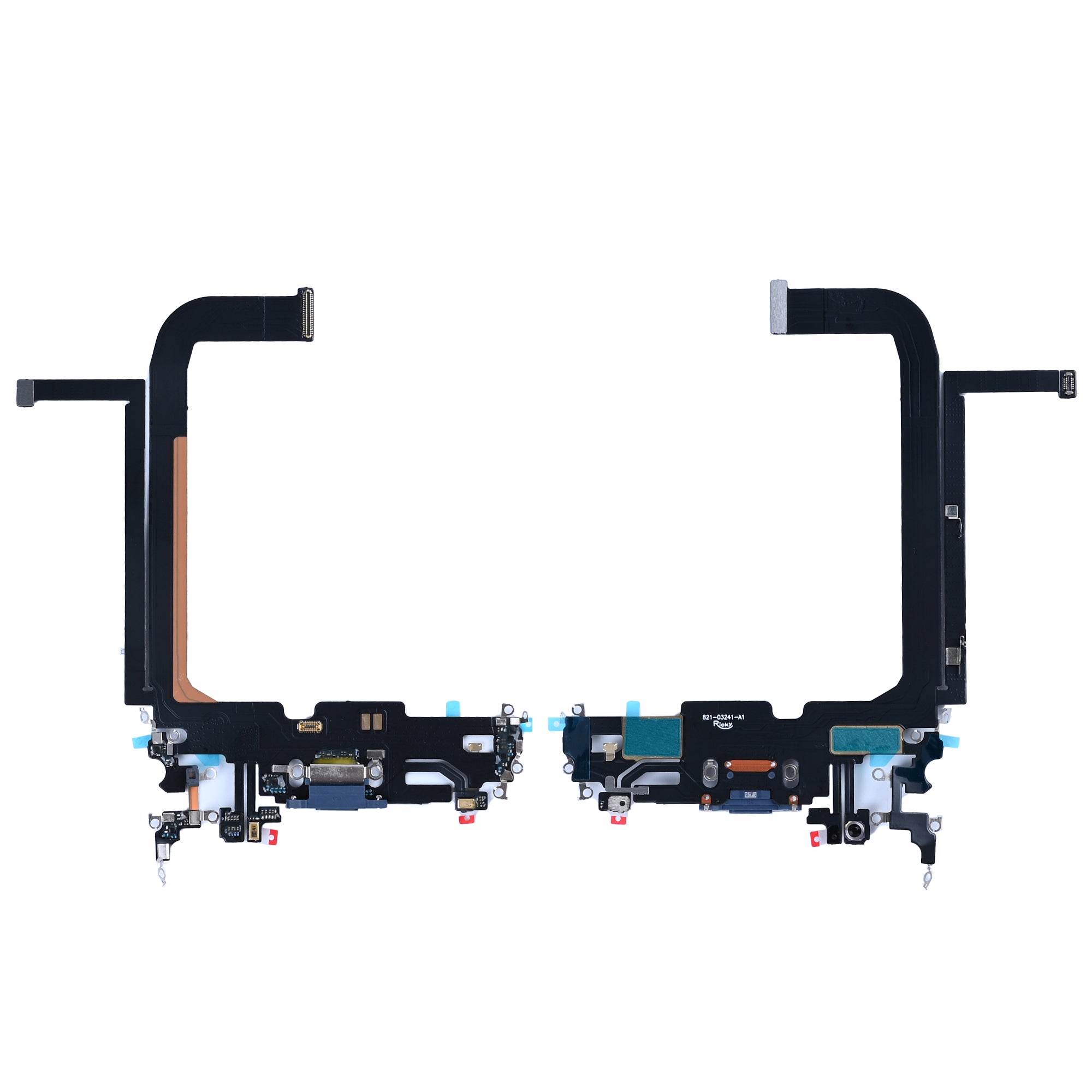 For Apple iPhone 13 Pro Max Systeem Opladen Flexibel Blauw Compatibel