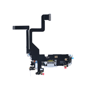 For Apple iPhone 14 Pro systeem opladen Flex zilver compatibel