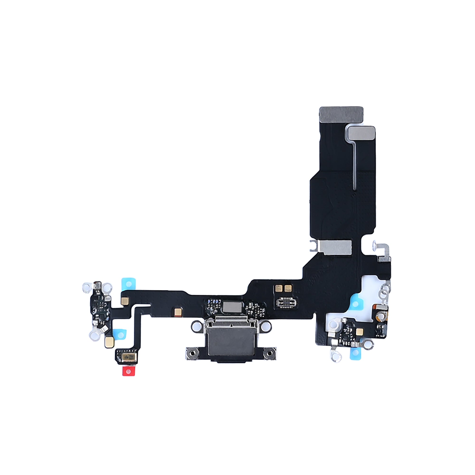 For Apple iPhone 15 Systeem Opladen Flex Zwart Compatibel