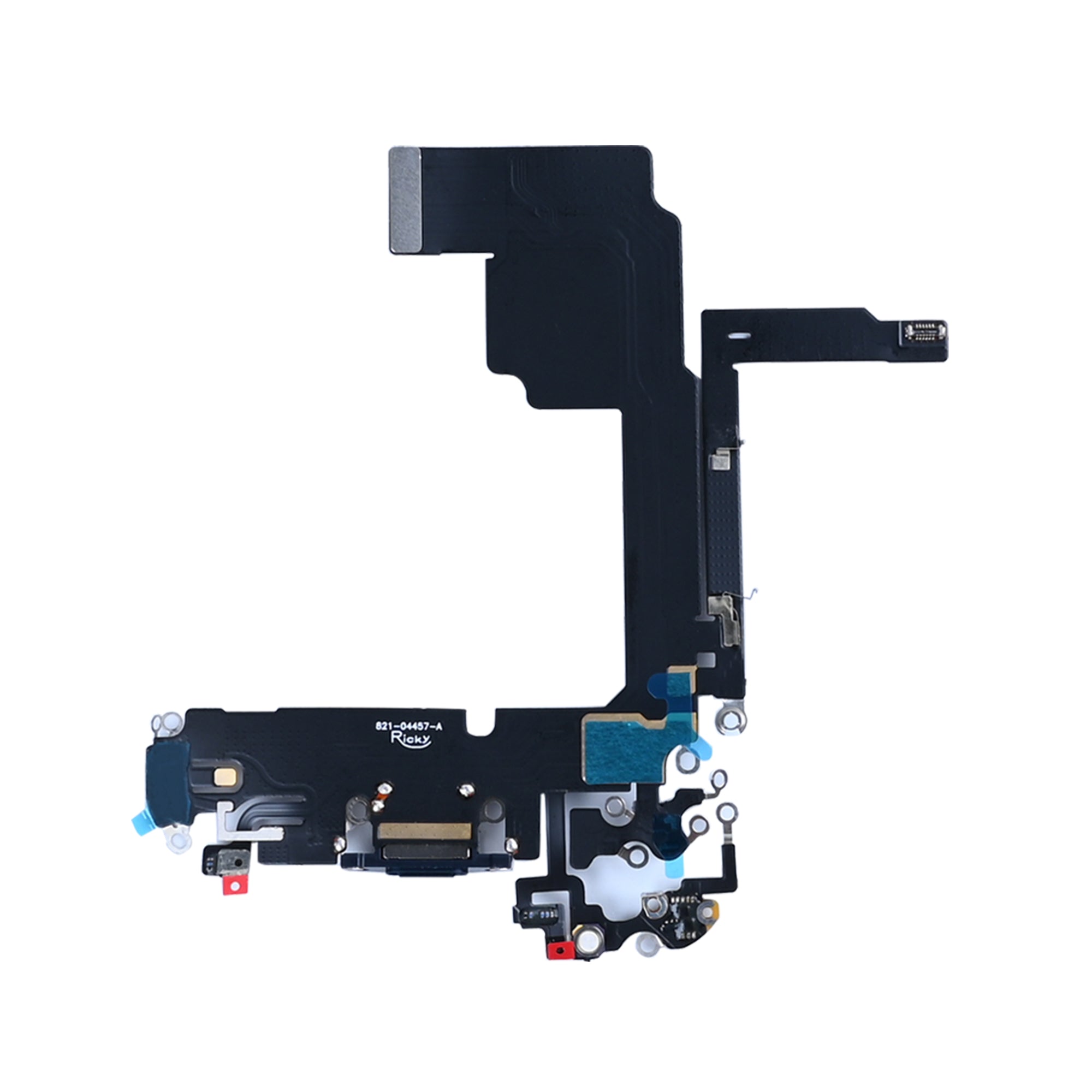 For Apple iPhone 15 Pro systeem opladen Flex blauw Titanium compatibel