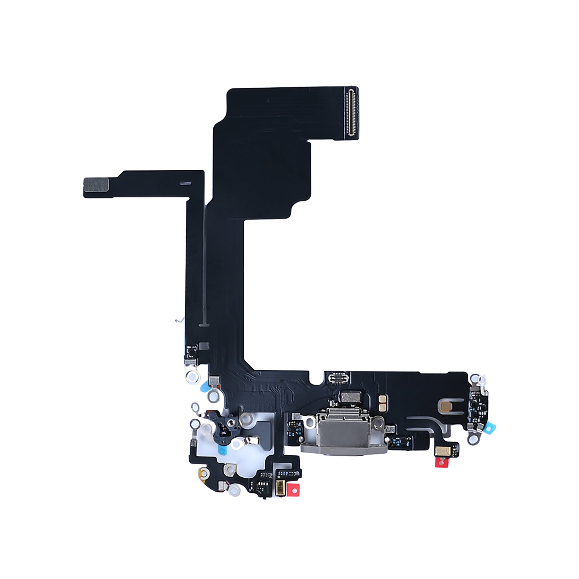 For Apple iPhone 15 Pro Systeem Opladen Flex Natuurlijk Titanium Compatibel