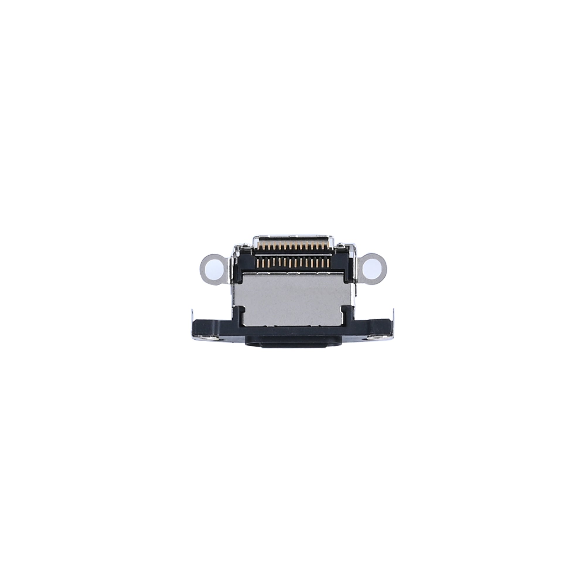 For Apple iPhone 15 Pro, 15 Pro Max systeem opladen poort zwart titanium compatibel (10 stuks)