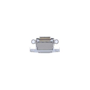 For Apple iPhone 15 Pro, 15 Pro Max systeem opladen poort wit Titanium compatibel (10 stuks)