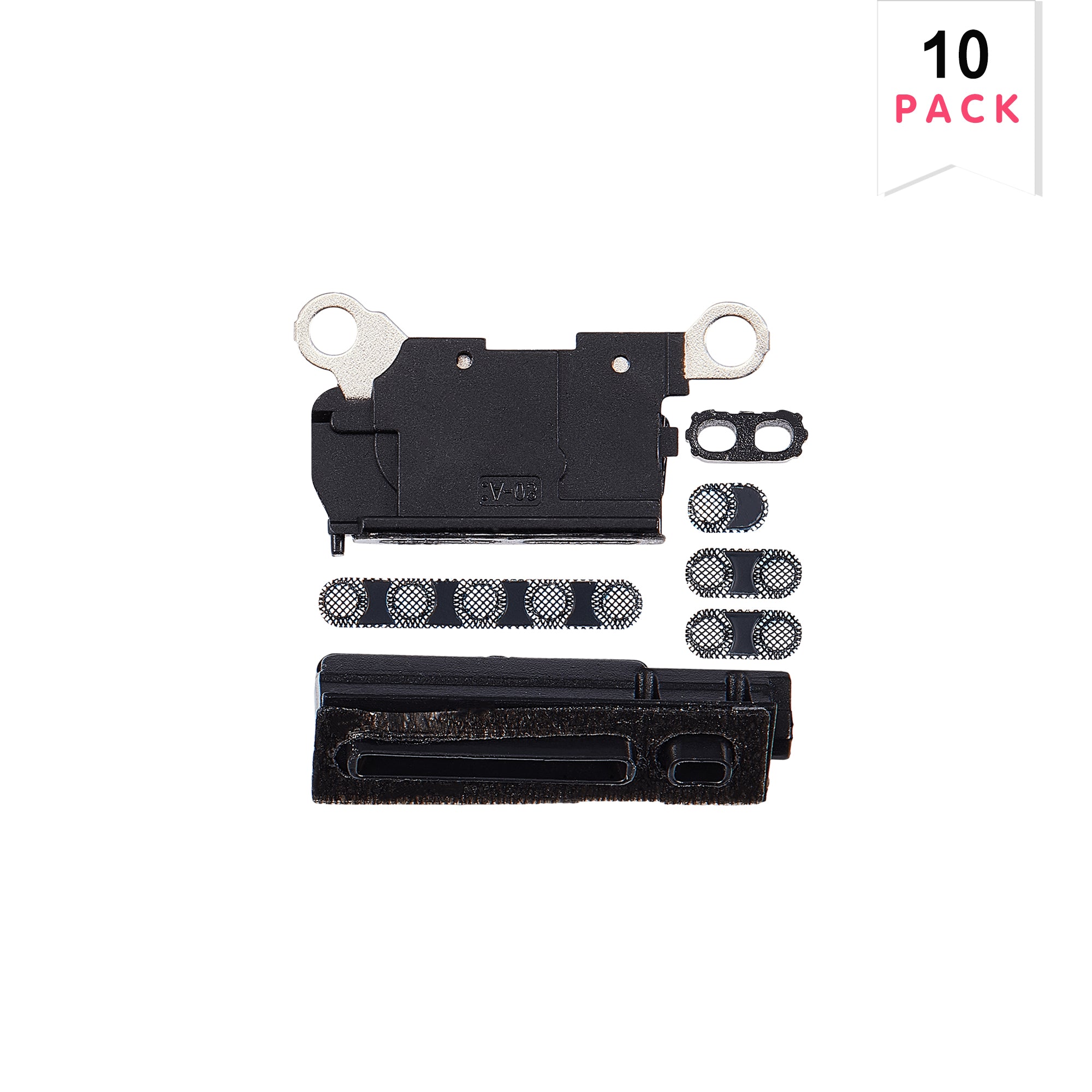 For Apple iPhone 15 Pro Max luidspreker en microfoon Mesh natuurlijke Titanium compatibel (10st)