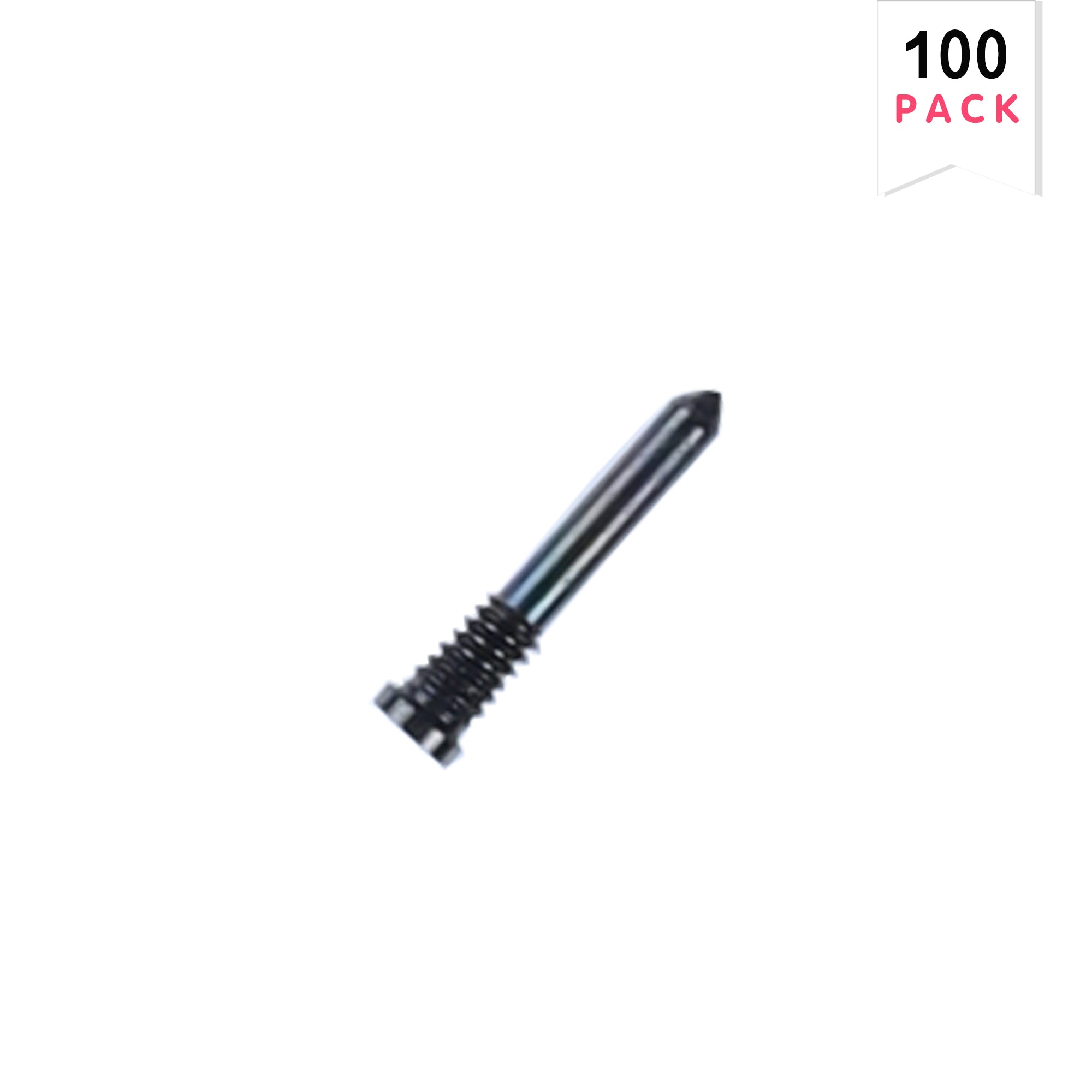 Voor iPhone 15 Pro, 15 Pro Max Bodemschroeven Zwart Titanium Compatibel (100-Pack)