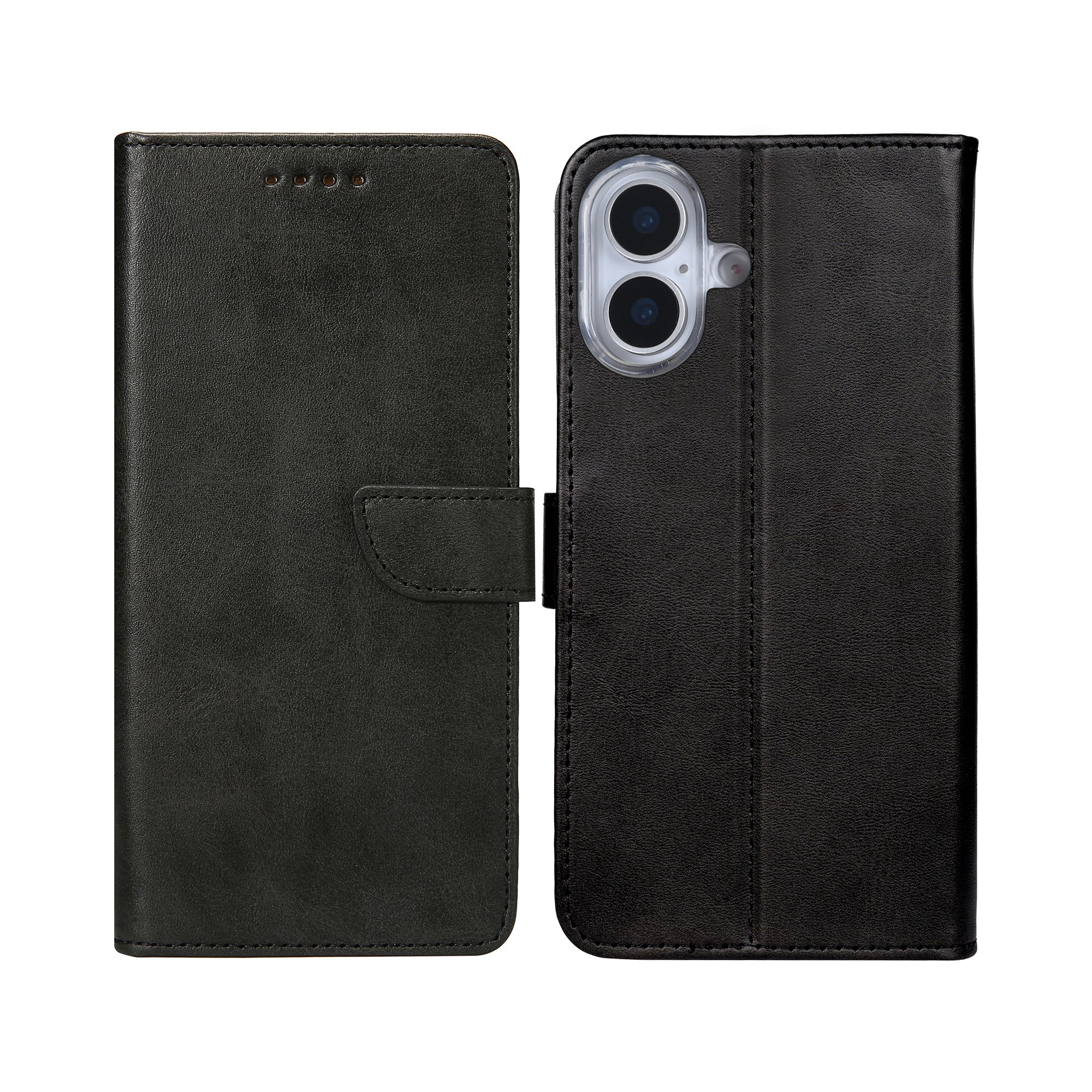 Rixus Boekenhoes For Apple iPhone 17 Zwart