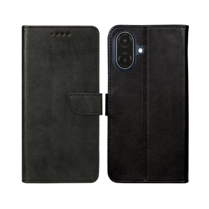 Rixus Boekenhoes Voor Samsung Galaxy A07 Zwart