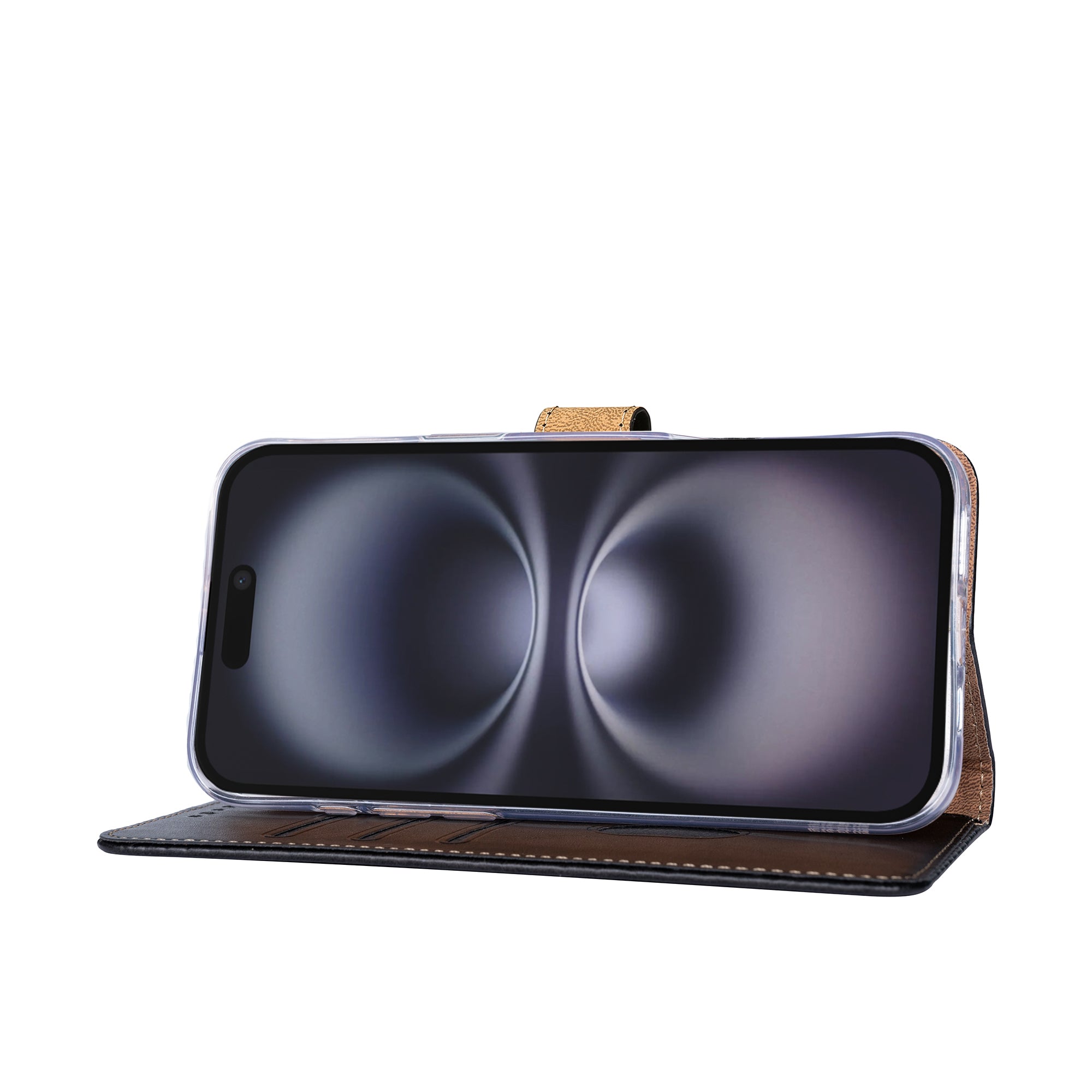 Rixus Boekenhoes For Apple iPhone 17 Zwart