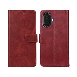 Rixus boekenkast voor Samsung Galaxy A07 donkerrood