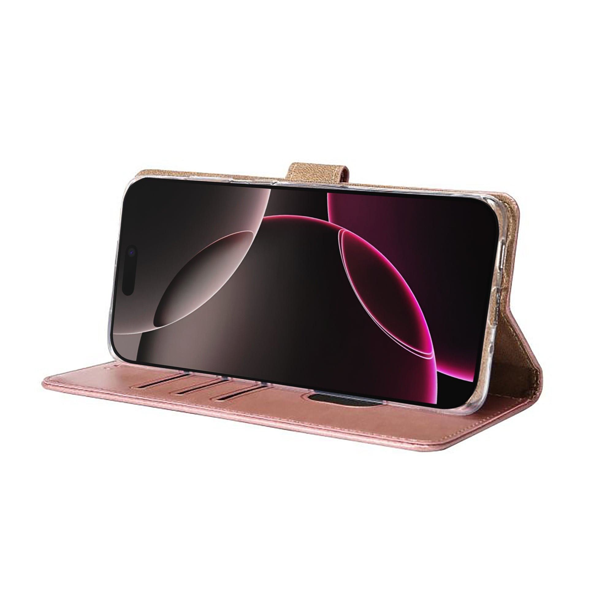 Rixus Boekhoesje For Apple iPhone 17 Pro Roze