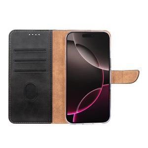 Rixus Boekenhoes For Apple iPhone 17 Pro Zwart
