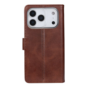 Rixus Boekenhoes For Apple iPhone 17 Pro Bruin