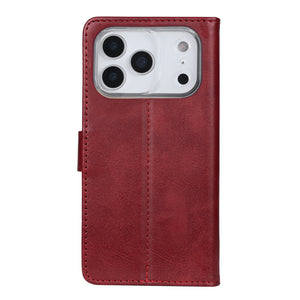 Rixus Boekhoesje For Apple iPhone 17 Pro Donkerrood