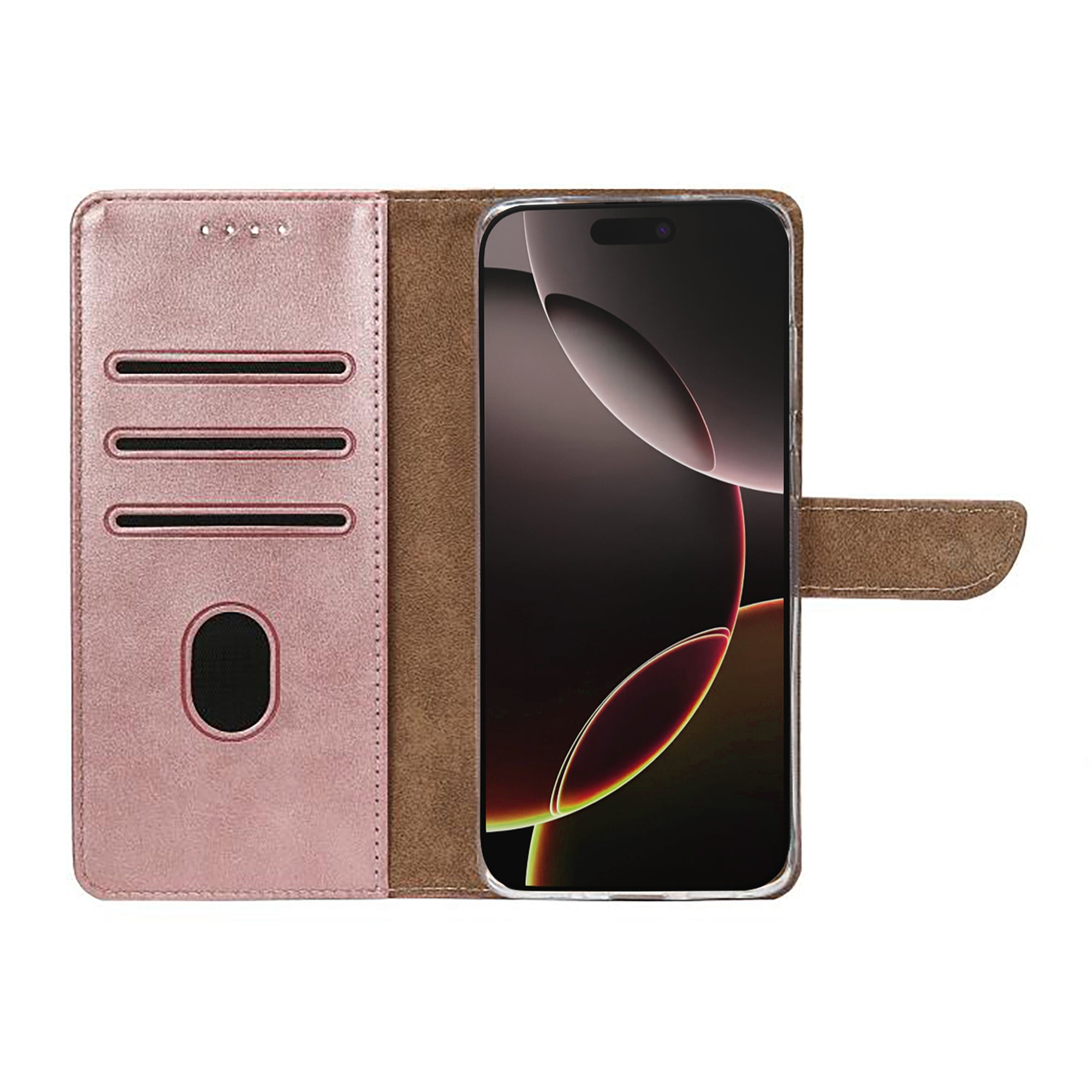 Rixus Boekhoesje For Apple iPhone 17 Air Roze