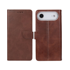 Rixus Boekenhoesje For Apple iPhone 17 Air Bruin