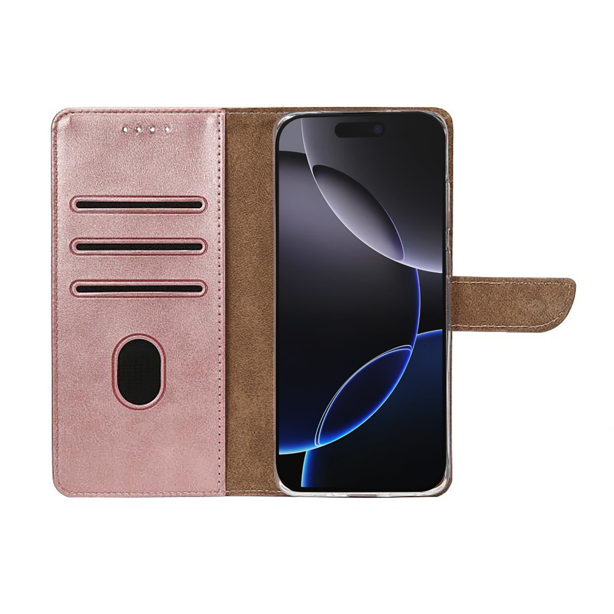 Rixus Boekhoesje For Apple iPhone 17 Pro Max Roze